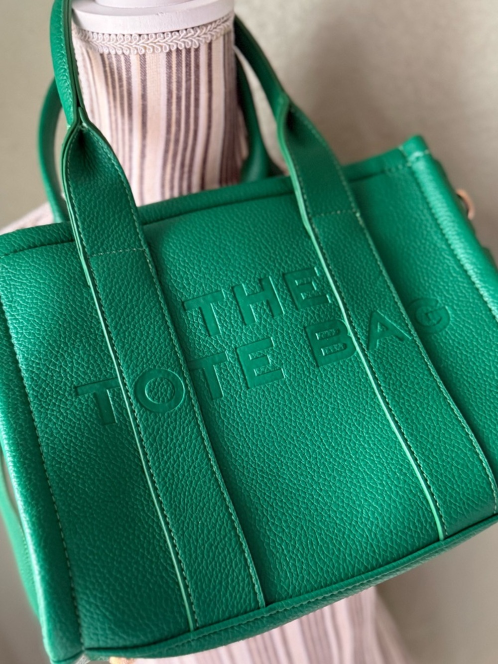 Faux Leather Tote - Picture 3 of 9